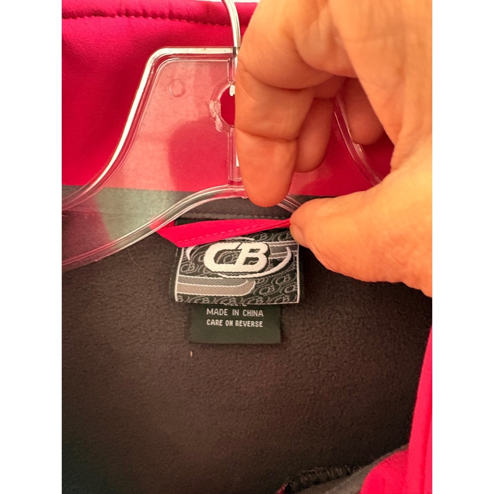CB Sports Womens Berry Pink Softshell Fleece Lined Full Zip Jacket Large - Picture 5 of 10